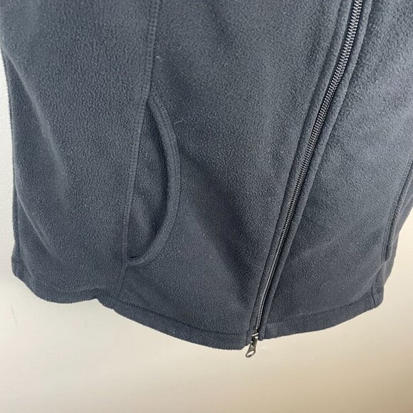 Lands End Womens Cabincore Full Zip Fleece Vest Size S Black Hiking Gorpcore - Picture 4 of 8